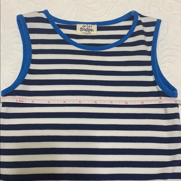Mini Boden Striped Knit Dress Girls 4/5 - Picture 2 of 6